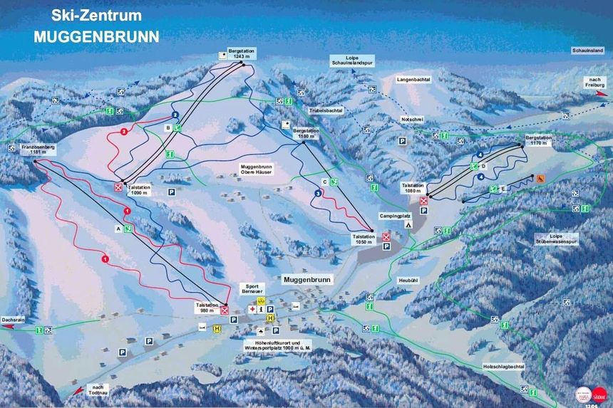 Pistenplan Muggenbrunn