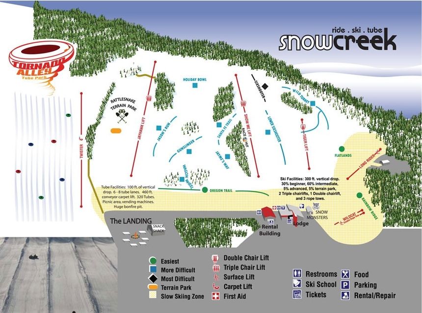 Pistenplan Snow Creek
