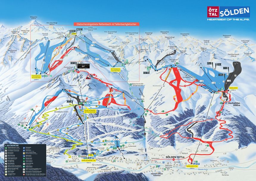 Pistenplan Sölden