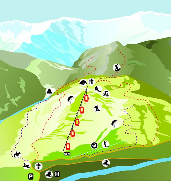 Pistenplan Solang Valley