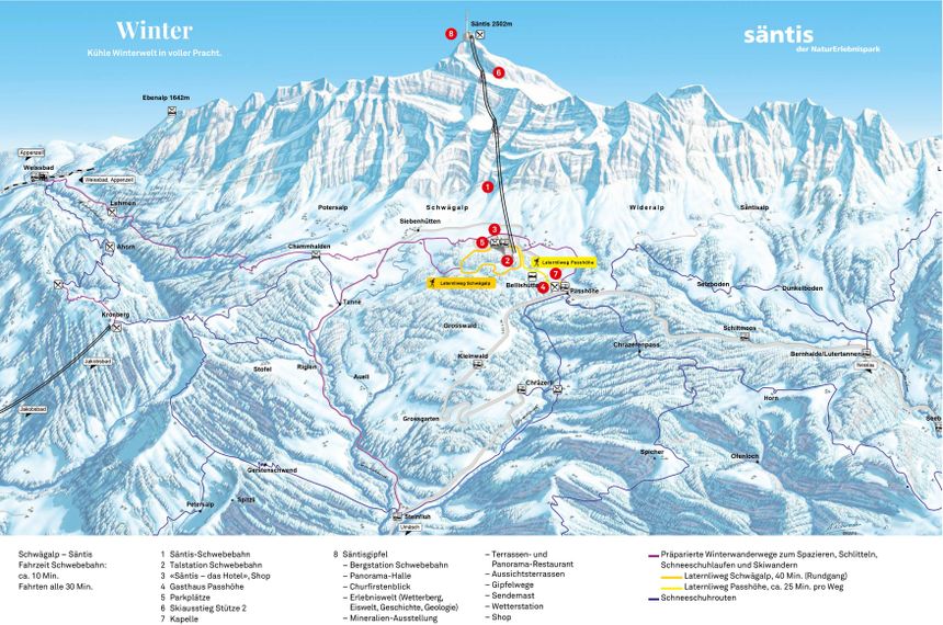 Pistenplan Säntis