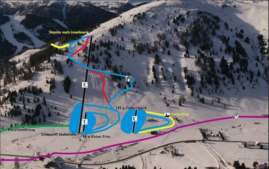 Pistenplan Schönfeld im Thomatal