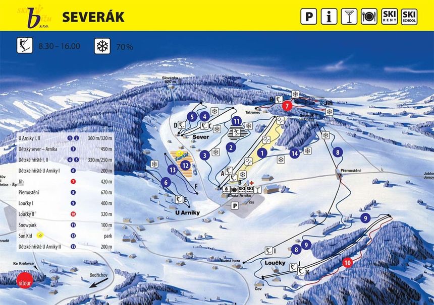 Pistenplan Severak