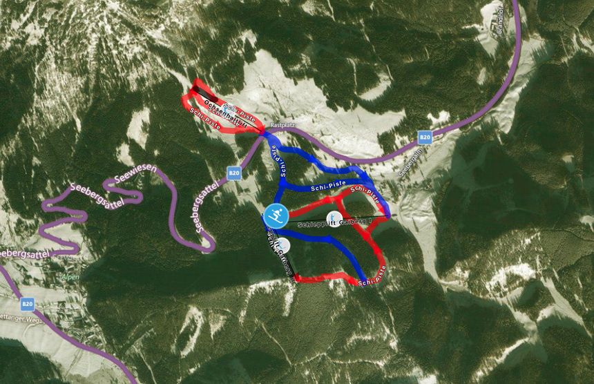 Pistenplan Seewiesen Seeberg