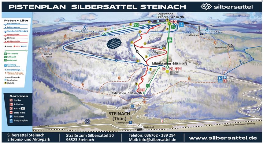 Pistenplan Silbersattel Steinach