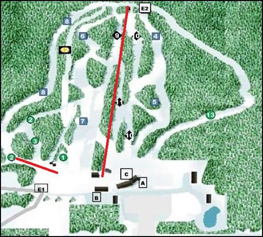 Pistenplan Ski Ben Eoin