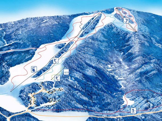 Pistenplan Skicenter Gače
