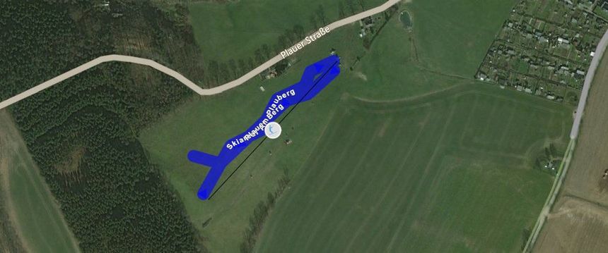 Pistenplan Skihang Falkenau