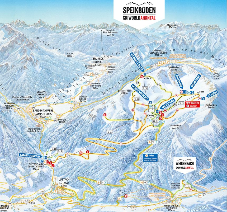 Pistenplan Speikboden (Skiworld Ahrntal)