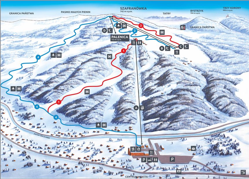 Pistenplan Szczawnica Palenica