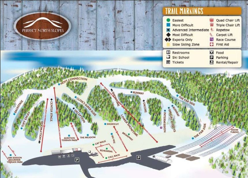 Pistenplan Perfect North Slopes