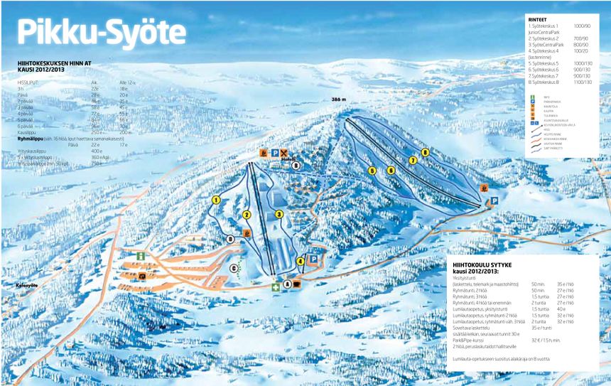 Pistenplan Pikku Syöte