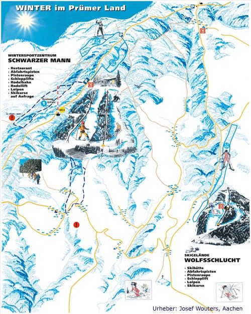 Pistenplan Prüm Schwarzer Mann