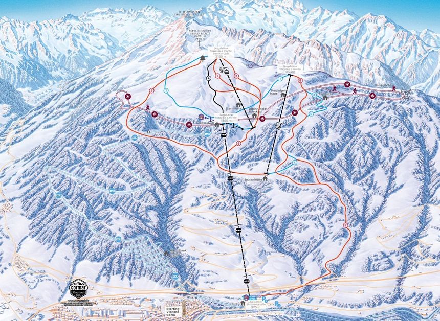 Pistenplan Rosskopf Sterzing