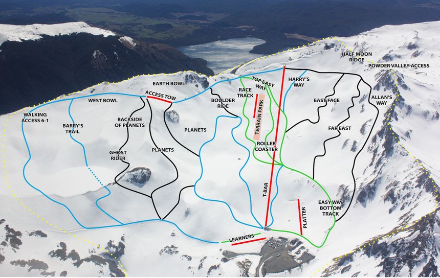 Pistenplan Rainbow Ski Area