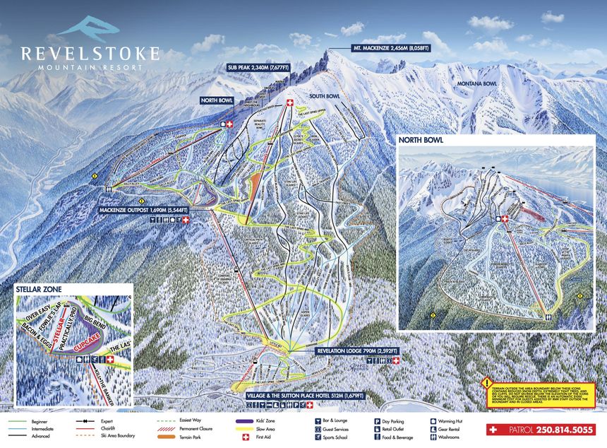 Pistenplan Revelstoke Mountain Resort