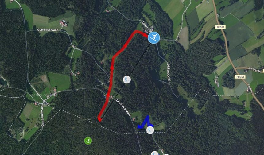 Pistenplan Oberfrauenwald