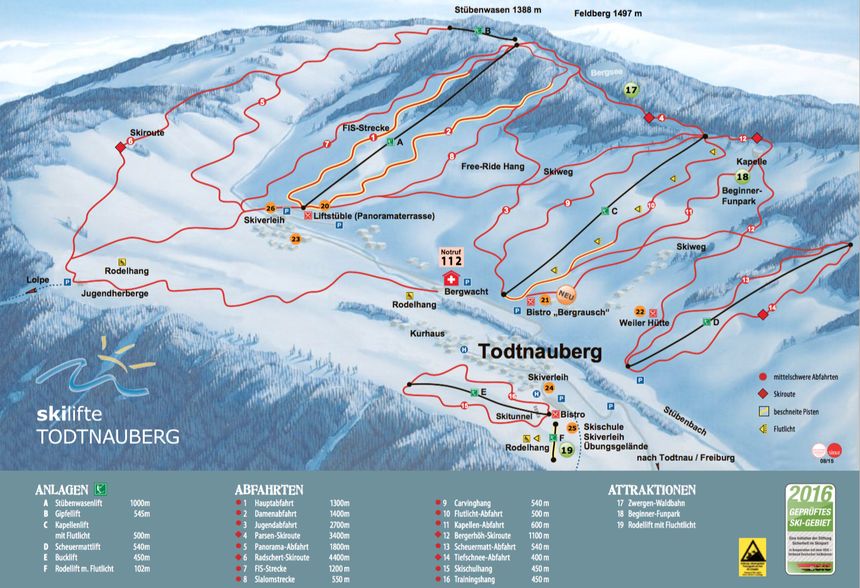 Pistenplan Todtnauberg