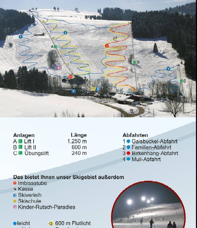 Pistenplan Thalerhöhe Skilifte