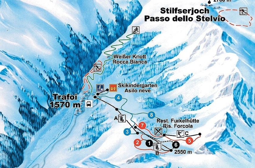 Pistenplan Trafoi