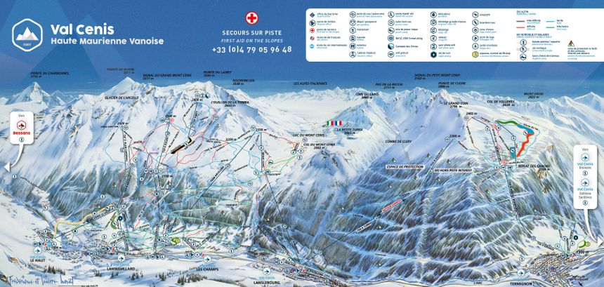 Pistenplan Val Cenis