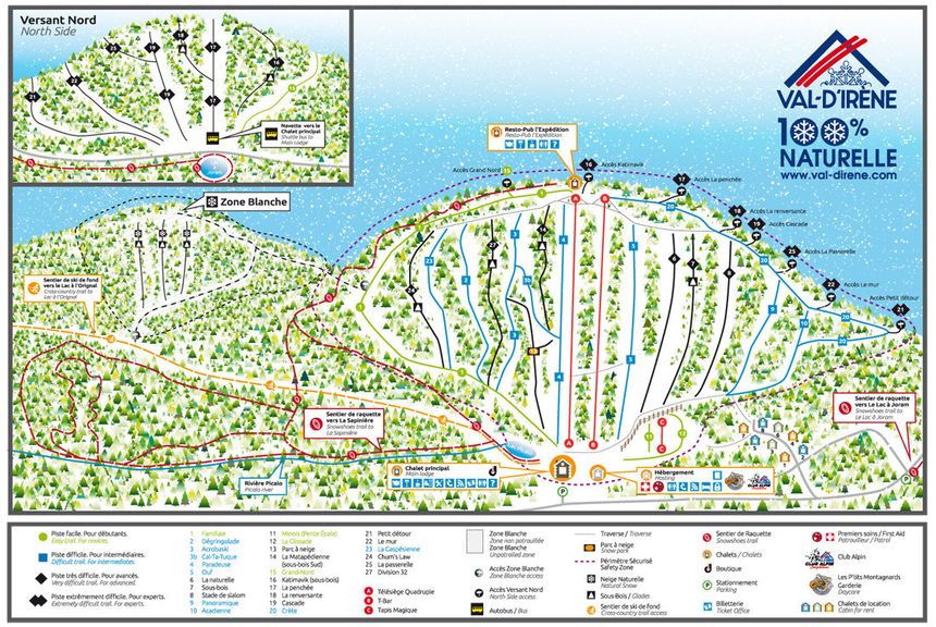 Pistenplan Val-d'Irène
