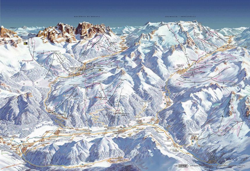 Pistenplan Val di Sole