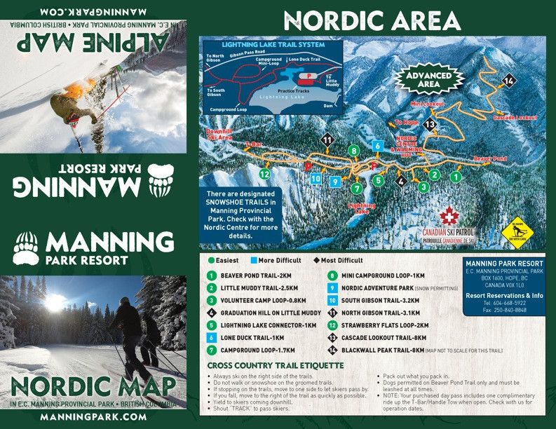 Trail Map Manning Park Resort