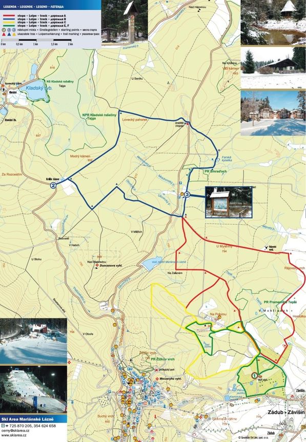 Loipenplan Marianske Lazne (Marienbad)