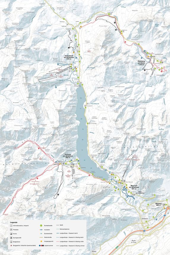 Trail Map Maurach am Achensee