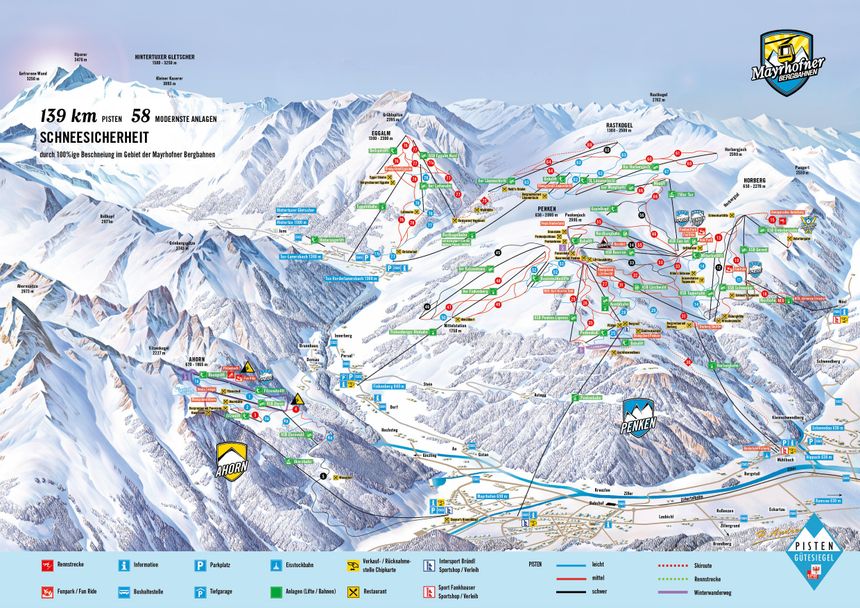 Loipenplan Mayrhofen