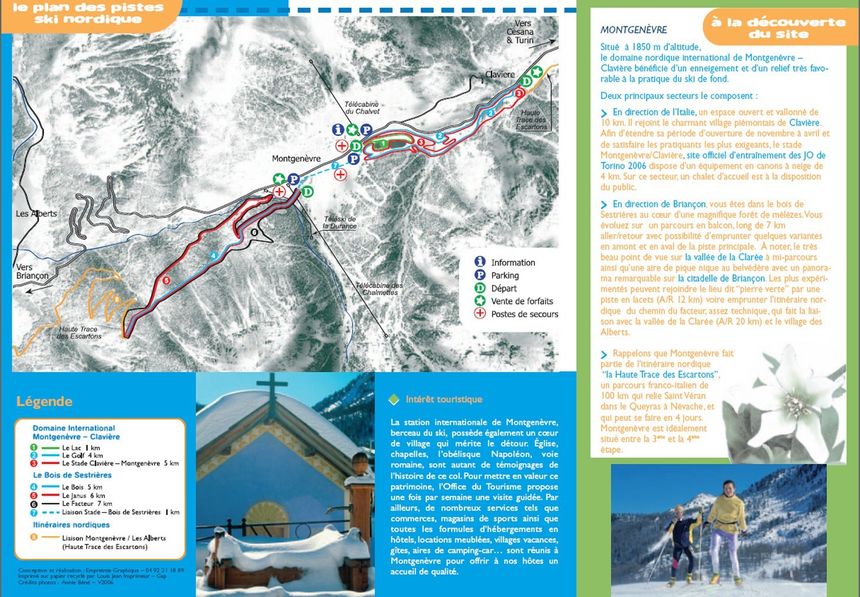 Trail Map Montgenevre