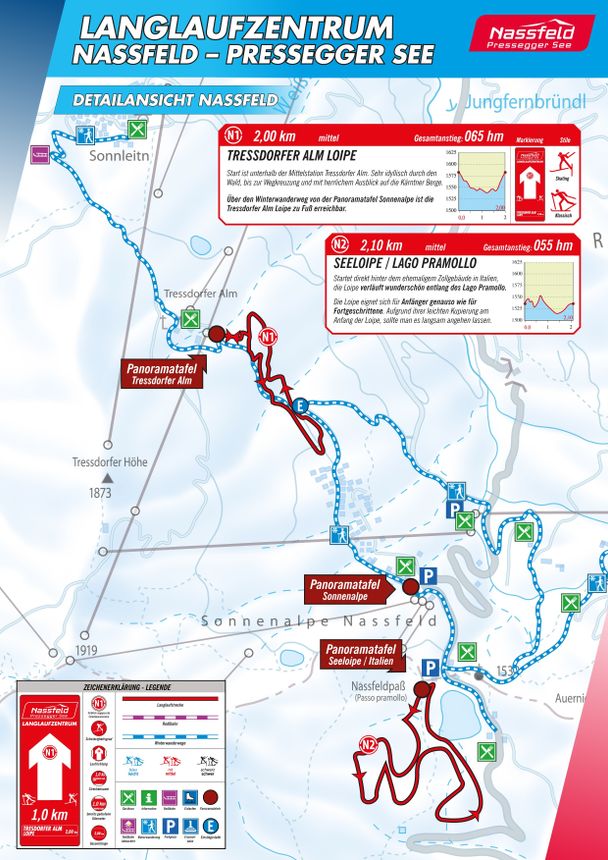 Trail Map Nassfeld Hermagor