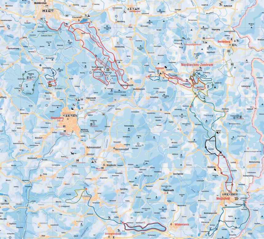 Trail Map Nordic Center Breitenberg - Jägerbild