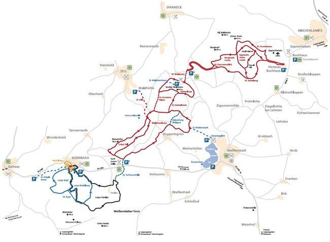 Trail Map Nordic Park Fichtelgebirge