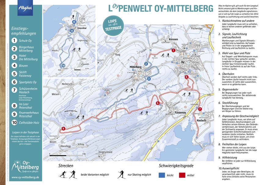 Loipenplan Oy-Mittelberg