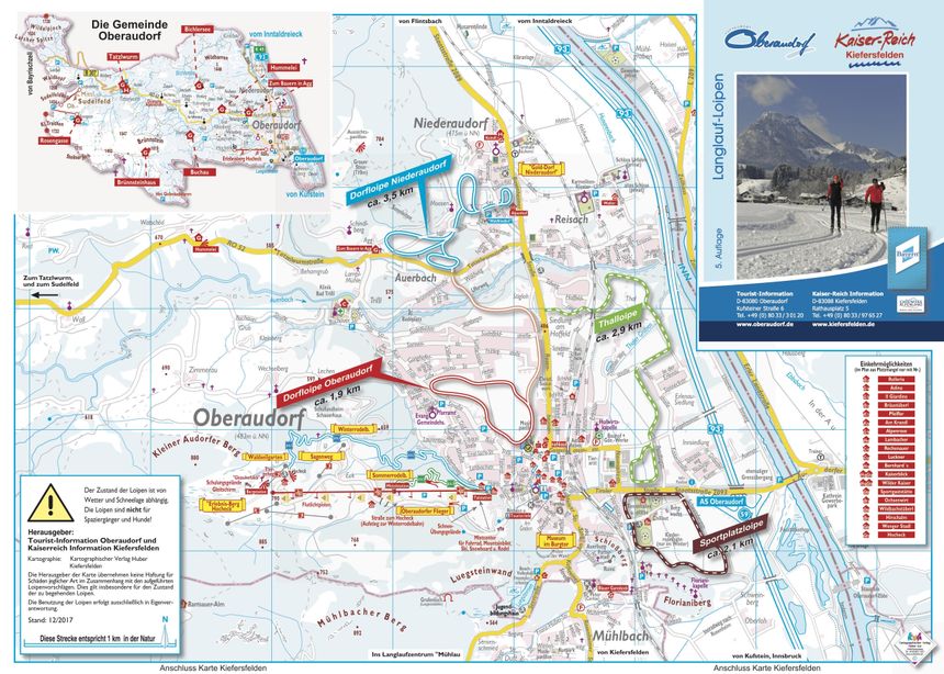 Loipenplan Oberaudorf - Kiefersfelden