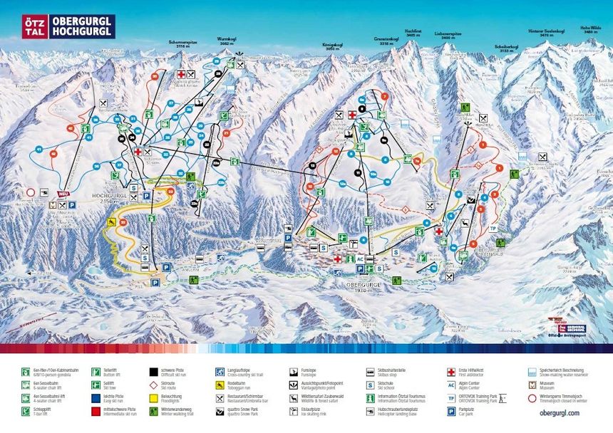 Trail Map Obergurgl Hochgurgl