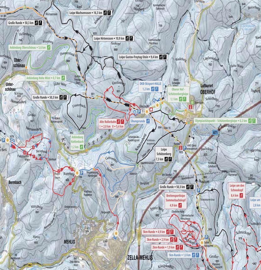 Trail Map Oberhof