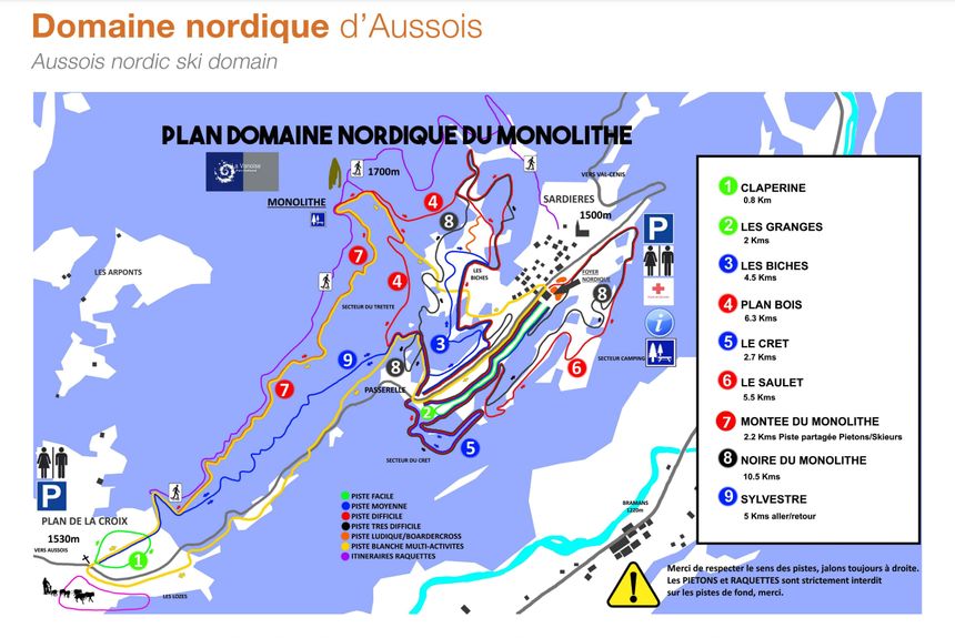 Trail Map Aussois
