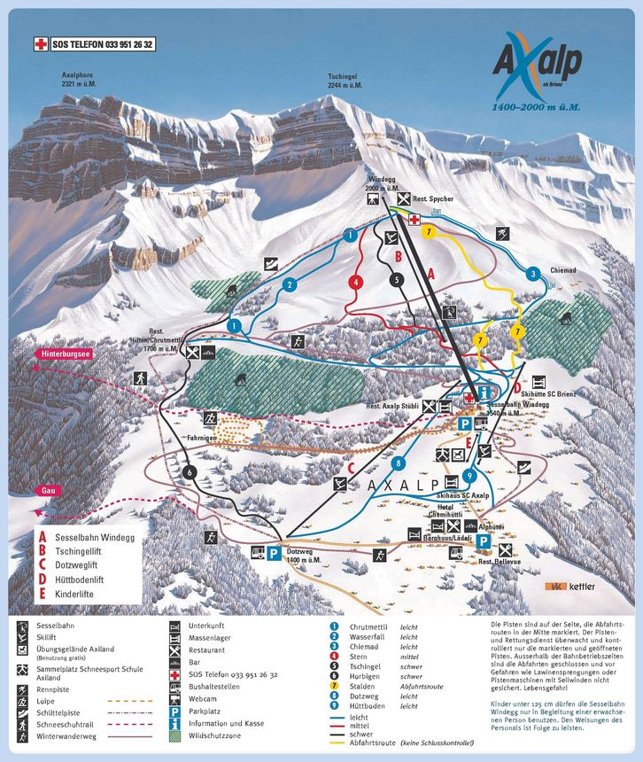 Loipenplan Axalp Brienz