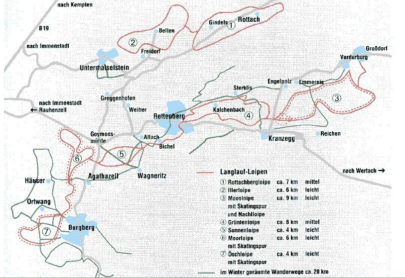Trail Map Kranzegg - Rettenberg