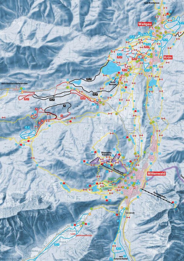 Loipenplan Alpenwelt Karwendel
