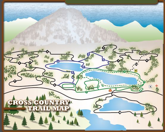 Loipenplan Anthony Lakes Mountain Resort