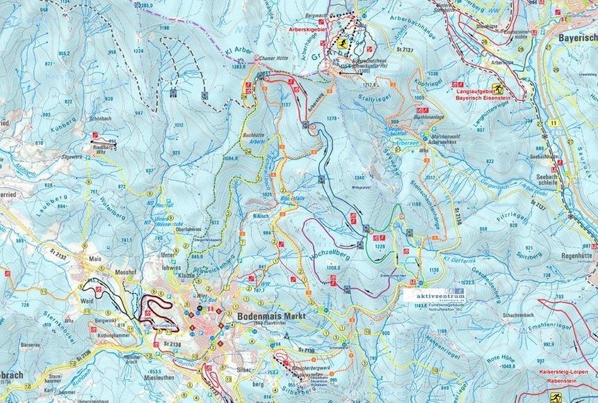 Loipenplan Bodenmais - Bretterschachten