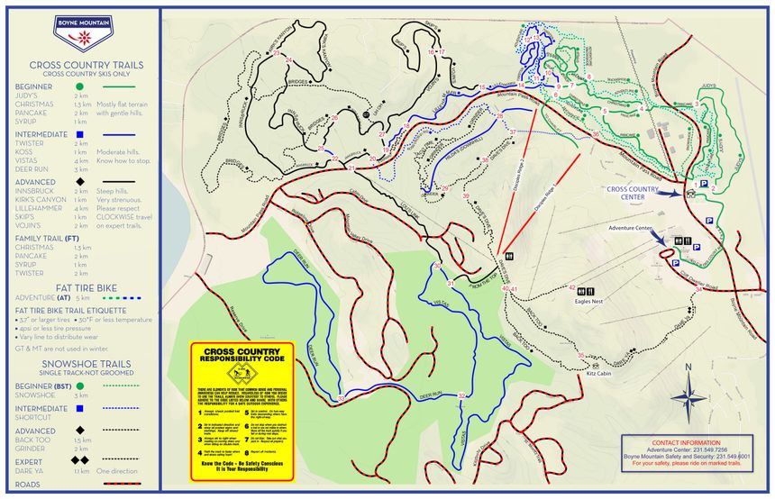Trail Map Boyne Mountain