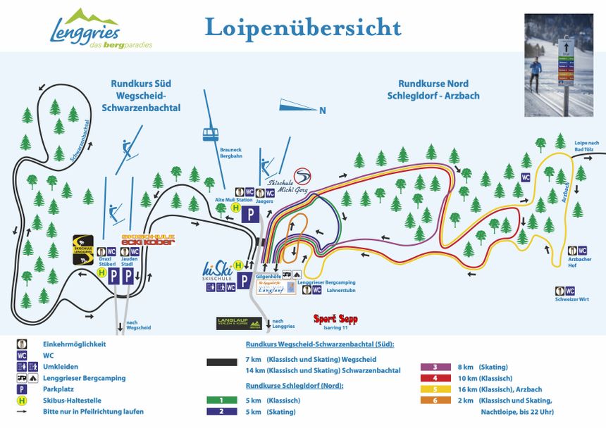Loipenplan Lenggries