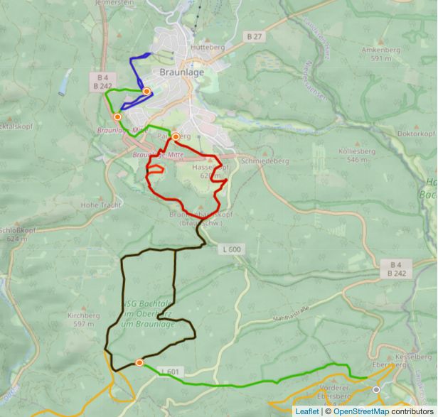 Trail Map Braunlage Wurmberg