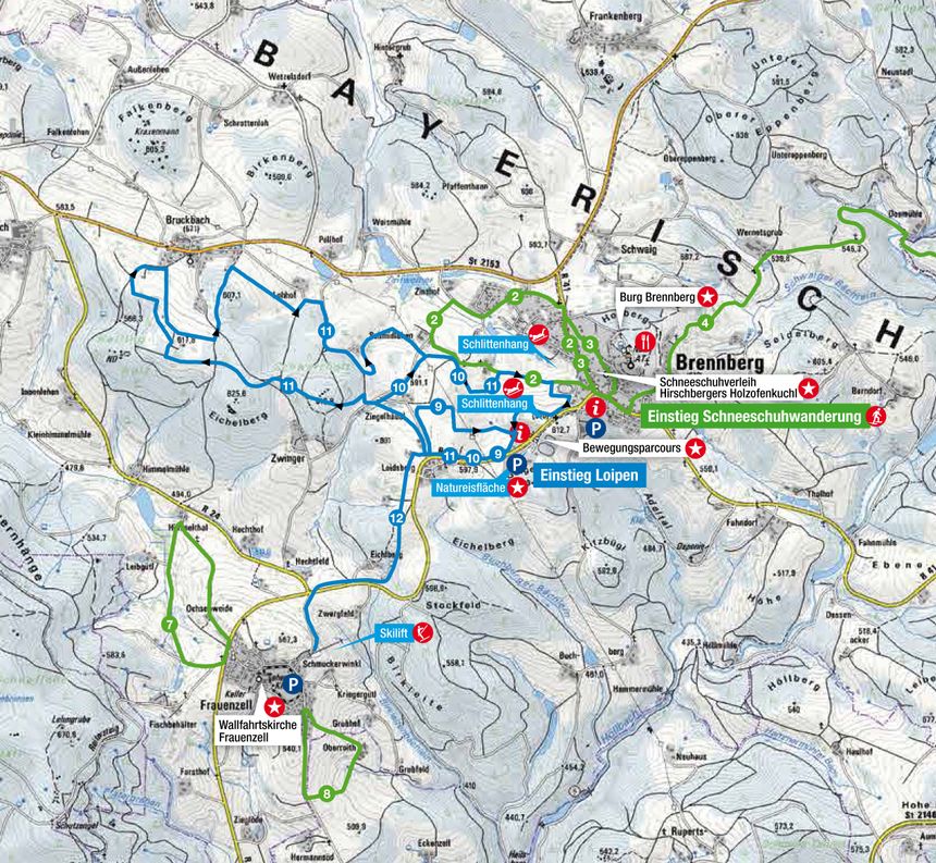 Loipenplan Brennberg