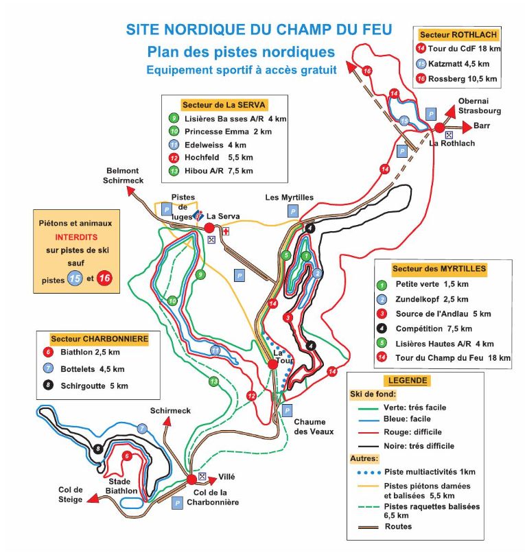 Trail Map Champ du Feu